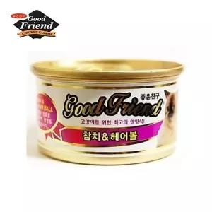 굿프랜드 Cat 참치헤어볼 1박스24개입 고양이 냥이 캣 통 조림 캔 스낵 간식