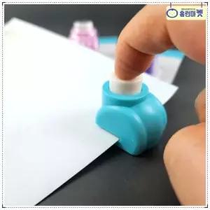 종이 도형 펀칭기 미니 하트 별 꽃 스마일 만들기 공예용 펀치