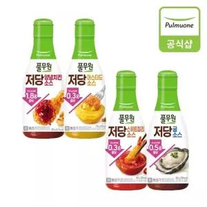 [풀무원] 저당양념치킨소스(280g)+저당머스타드소스(270g)+저당스위트칠리소스(280g)+저당굴소스(300g)