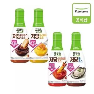 [풀무원] 저당돈까스소스(285g)+저당머스타드소스(270g)+저당스위트칠리소스(280g)+저당굴소스(300g)