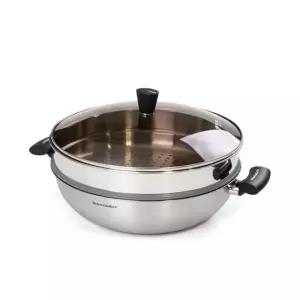 국내산 키친아트 인덕션 특화냄비 찜냄비(전골) 28cm 찜냄비 전골냄비 (WDAA3A7)