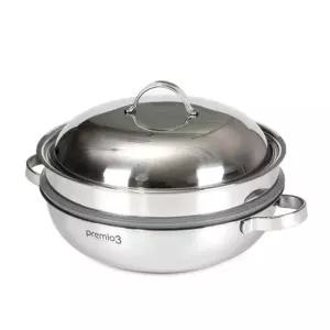 국내산 키친아트 통삼중 올스텐 2단찜냄비(전골) 33cm 찜냄비 전골냄비 (WDAA399)