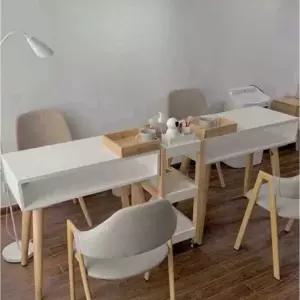 네일 테이블 우드 책상 네일샵 뷰티샵 메이크업 작업대