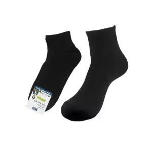 [MEMKN72366]무지 베이직 단목양말 검정 면100 1켤레