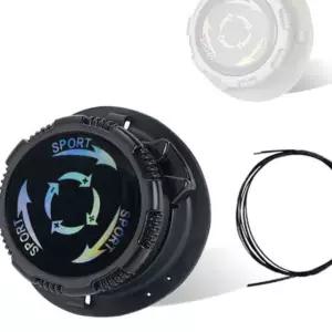 DD-12461 회전 2P 운동화 끈 신발 다이얼 버클 무매듭 2WD40B3ER9 블랙