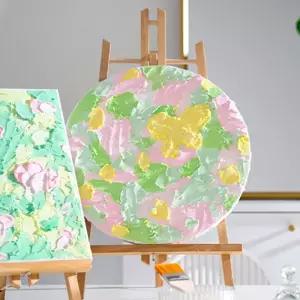 백드롭 페인팅 DIY 원형/캔버스/그림/그리기/미술/재료/액자/만들기/키트/세트/미술용/취미/셀프/고급/공작