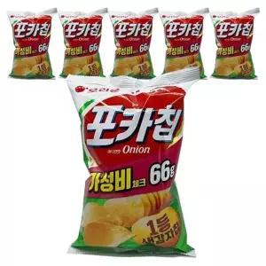 오리온 포카칩 어니언 66g x 6개