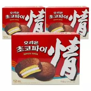 오리온 초코파이 정 12입 468g x 3개