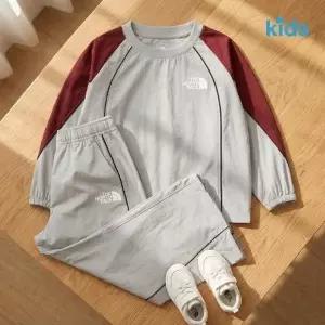 노스페이스키즈 NM5MS05T 키즈 브리오 세트 GRAY