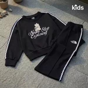 노스페이스키즈 NM5MS04U 걸즈 블루시 세트 BLACK