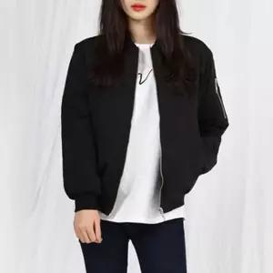 DS204 블루종항공점퍼 빅사이즈 여성 커플 패딩 점 양털항공자켓 (W4FEC0F)