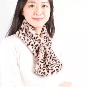 쁘띠 레오파드 퍼 머플러 겨울 호피 여성 목도리 털 남자머플러 체크머플러 (W50B122)