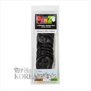 [PET] 천연 라텍스 포우즈 블랙 애견신발-XS