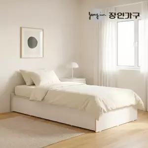 장인가구 엘리베어 리프트업 무헤드 수납 침대 프레임 SS (높이 260)