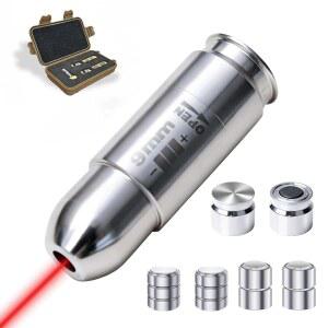 AEROSHOT 9mm 보어사이트 , 2-in-1 레드 제로잉, 건식 프리 공구 스테인리스 포함(4세트) 스틸, 및 훈련, 추가 화재 배터리 보어세이터 고정밀