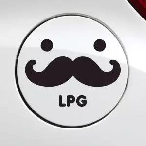 [셀러에이드]차량스티커 주유구스티커 LPG 수염 디자인 차량용 자동차 차스 데칼