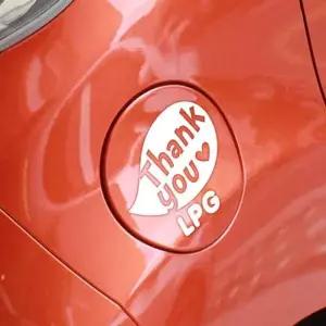 [셀러에이드]차량용스티커 자동차스티커 주유구 자동차주유구 차량 흰색 LPG