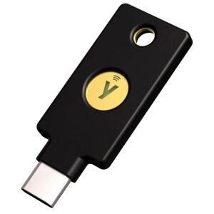 유비코 - 유비키 5C NFC 멀티 팩터 인증(MFA) 보안 키 및 비밀번호 USB-C 또는 NFC를 통해 연결 FIDO 인증 온라인 계정 보호 VNB
