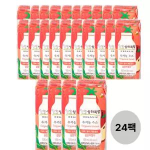 상하목장 유기농 주스 사과딸기케일, 125ml, 24개