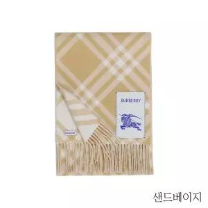 버버리 빅로고 체크 캐시미어 머플러
