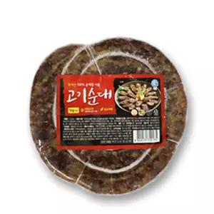 ALOHA-STORE 고기순대 430G 돼지부속 순대국부속고기 냉동순대