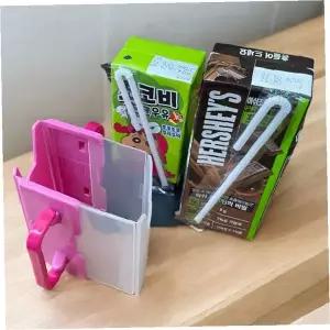 냉장고정리 음료보관 투명플라스틱 분리수납함 우유팩거치대 주방용품 냉장실선반정리