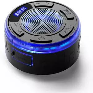 컬러풀한 RGB 조명과 LED 디스플레이 탈착식 흡입 컵 360° 균형 잡힌 사운드를 갖춘 IPX7 방수 샤워