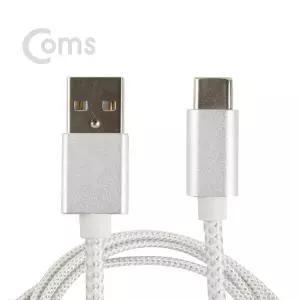 GIE102 USB 3.1 Type C 타입 케이블 2M 고속충전 및 데이터전송 3A 패브릭 White