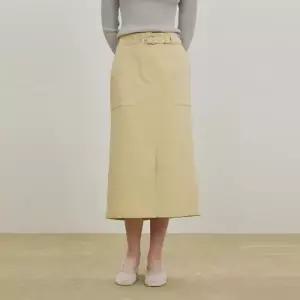 [롯데백화점]DEWL H라인 벨티드 스커트 D262MSD048