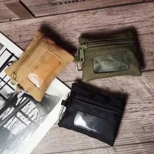 캔버스 밀리터리 동전지갑 소품파우치 A03 보조가방 키홀더 엔화 동전 카드 밀리터리 여행