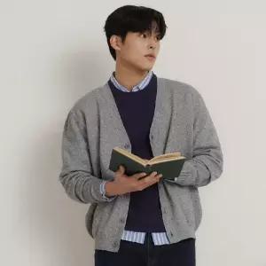 [백화점 정품] 빈폴 멘 [SS26][Essential] B.Ever 가디건 카디건 - 그레이 :BC625AE113