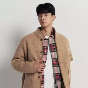 [백화점 정품] 빈폴 멘 [FW25]플리스 버튼업 가디건 카디건 - 베이지 :BC5941C33A