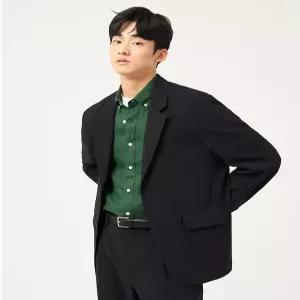 빈폴 멘 젠틀테크 솔리드 오버핏 셋업 재킷 - 블랙 BC5311C665 5214798