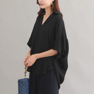 가오리핏쉬폰블라우스 빅사이즈여성의류 오피스룩