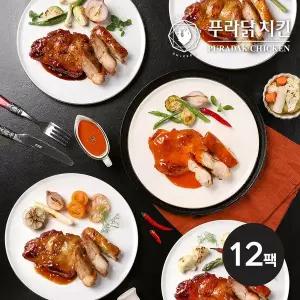 [신세계라이브쇼핑][푸라닭] 닭다리살 스테이크 130g 4종 12팩 골라담기