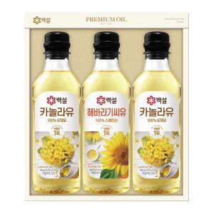 CJ 백설 프리미엄 오일선물세트 14호 12개 학교 교회 회사 병원 거래처 명절선물 2024추석 선물세트 1세트