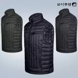 [하프클럽/]HSW42 남성 경량 하이넥 누빔 패딩조끼 남자 겨울가을