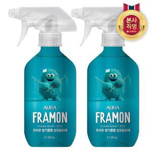 아우라 프라몬 섬유탈취제 490ML 클린솝 x 2개