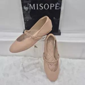 [미소페]By미소페 여성 보석 스트랩 플랫 슈즈 112HH435ZP004 BEIGE 5_JJ