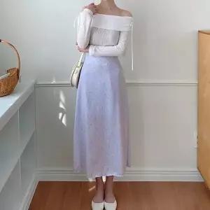 [하프클럽/]여성 롱 후레아 꽃패턴 백밴딩 귀여운 스커트
