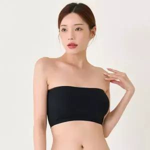 [하프클럽/글램공감]포밍 논슬립 오프숄더 골지 브라탑 2colors