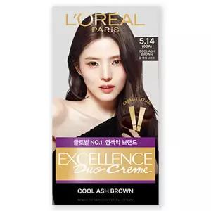 로레알파리 로레알 엑셀랑스 크림 염색약 5.35호 5.14호 잿빛 자... 1개