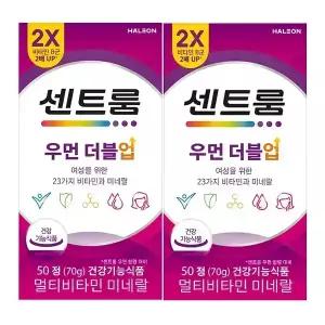 [T쇼페] 센트룸 우먼더블업 멀티비타민미네랄 50정, 2개
