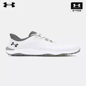 [백화점 정품] 언더아머 Under Armour UA 드라이브 프로 스파이크리스 남성 와이드 골프화 3026921-100