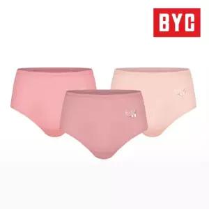 BYC 여성 60수 면스판 3p 맥시 삼각팬티 WNP5462