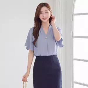 [모리스커밍홈] 골드장식 날개소매 블라우스_M2605BL116B