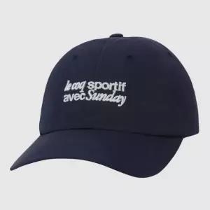 [르꼬끄]모자 JQS QQ223ACP61-DNV 핫썸머 레터링 볼캡 / DARK NAVY