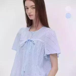 마리끌레르 레이스 라운드넥 리본 블라우스 2종 택1(MAGBBL02M)