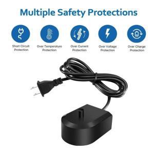 필립스 소닉케어 전동 칫솔용 USB 충전 포트가 있는 HX6100 충전기 전동 칫솔용 교체 가능한 검정색 충전기