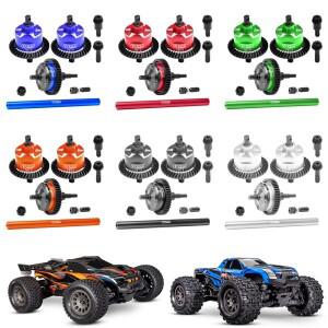 GPM 금속 강철 전면 중앙 후면 차동 장치 세트 10780 TRAXXAS Mini Maxx 107154-1 XRT 108076-1 RC 자동차